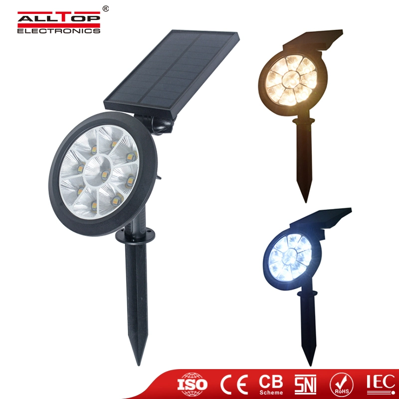 Alltop IP65 Waterproof Adjustable RGB Outdoor Garden Lawn Landscape Path LED Solar Spot Light