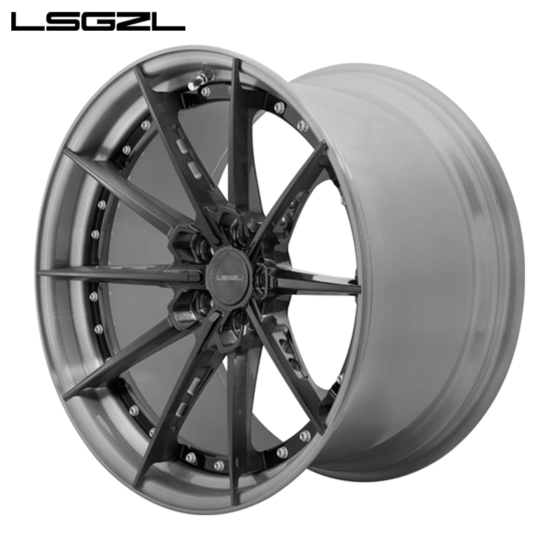 2 Piece Custom Golden Grey Wheels for Mercedes G63 Amg Replica Car Alloy Wheels Rines