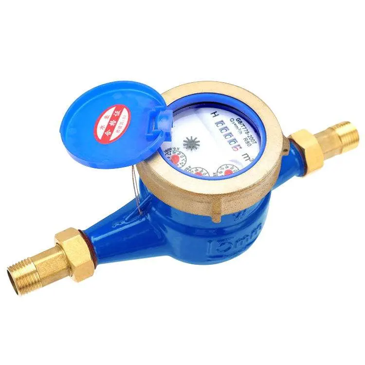 Awwa C708 Standard Multi Jet Water Meter 3/4" DN10-D50, with Brass NPT Tailpieces