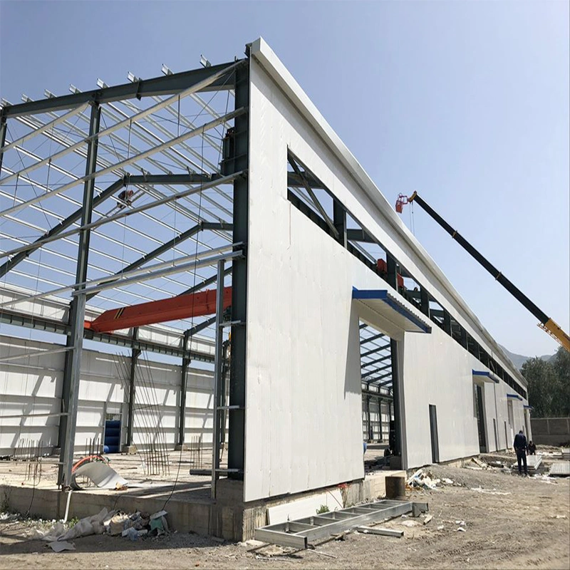 Construção de Estruturas de Aço Galvanizado Pre-Engineered Ware House