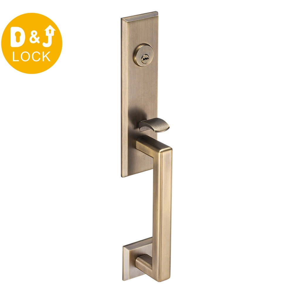 Simple Solid Zinc Alloy Keys Handle Mechanical Door Lock