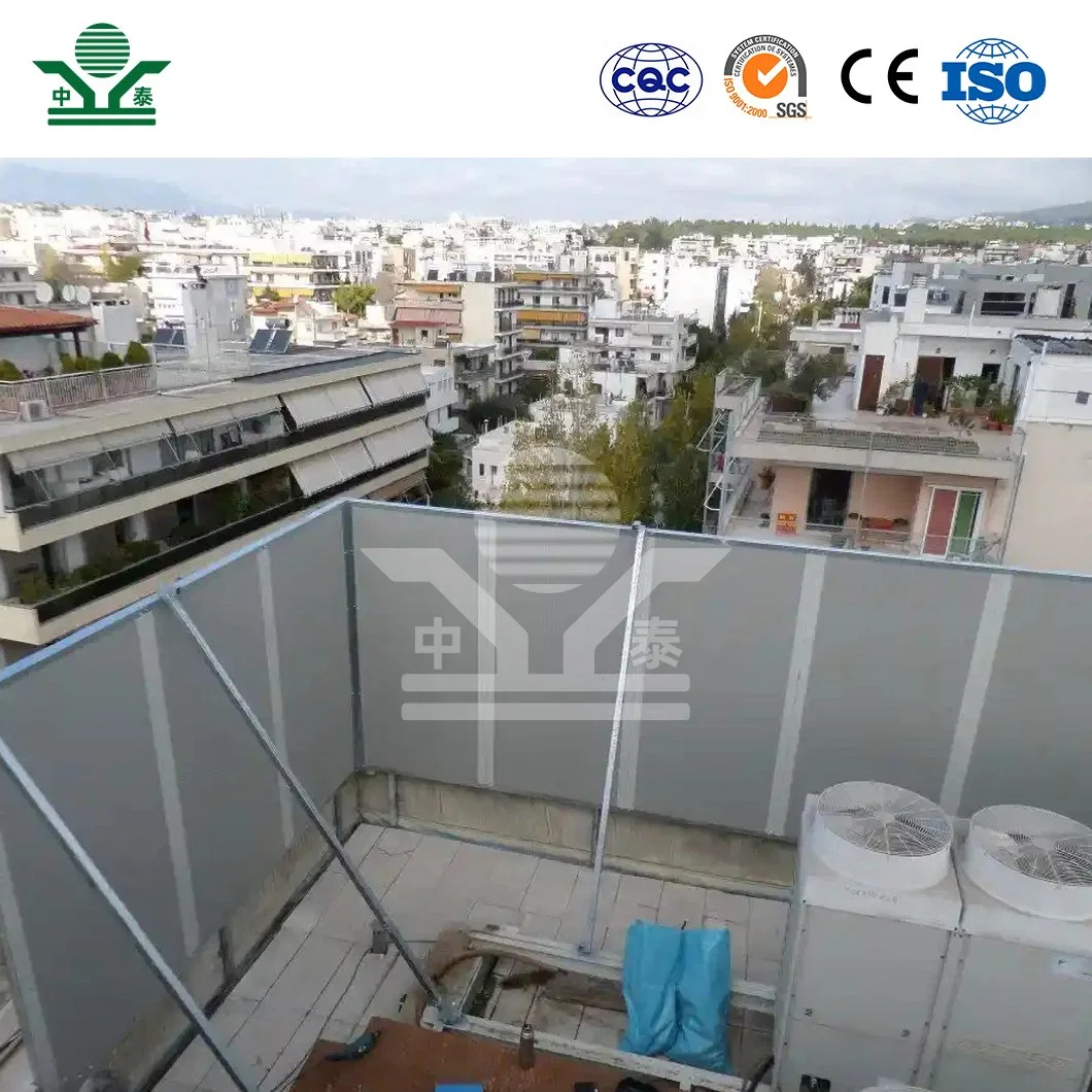 Zhongtai Waterproof Barrier for Outside Walls China Manufacturers Rainscreen Weather Barrier Aluminum Plate Material Cooling Tower Sound Barrier