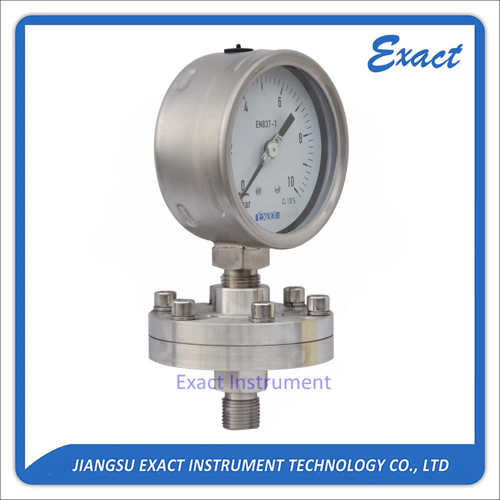 Diaphram Pressure Gauge for Low Pressure Measurement of High Corrsive