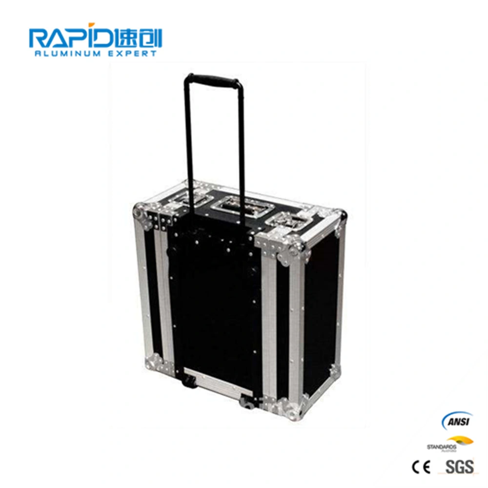 Transporte Aéreo de alumínio Ferramenta rodoviários transportar equipamento DJ caso de rack