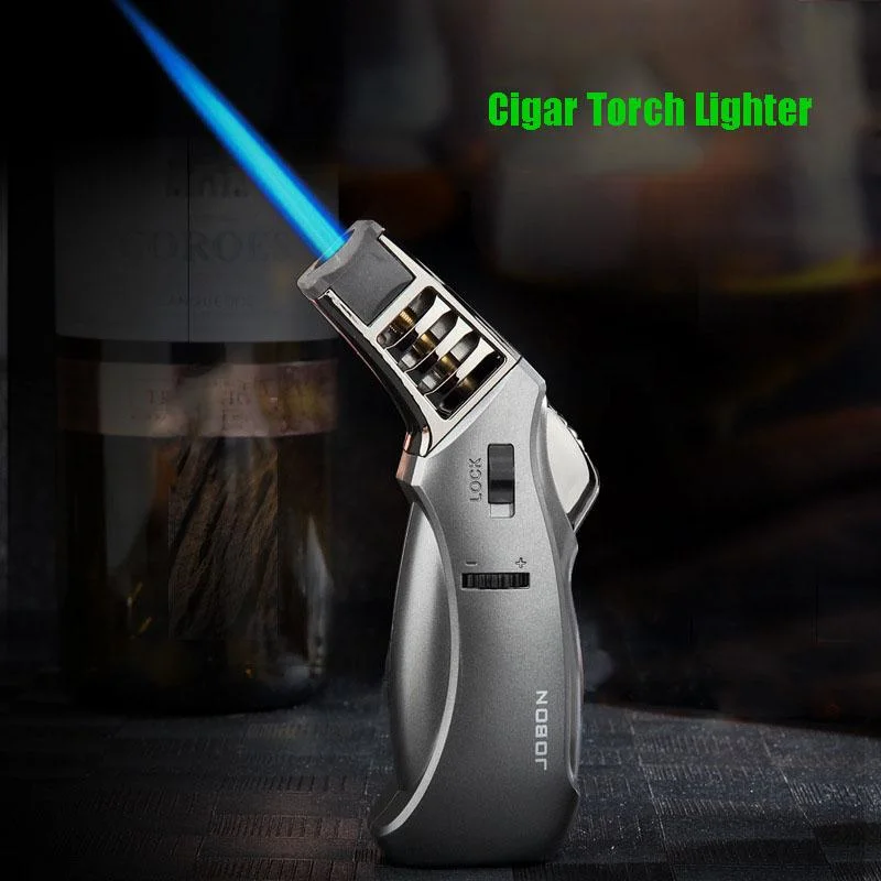 Torch Lighter Creative Cigar Lighter with Fire Lock for BBQ