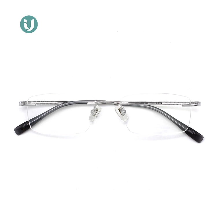 Prescription Optical Titanium Eyeglasses Frame, Rimless Titanium Women Men Spectacle Frames