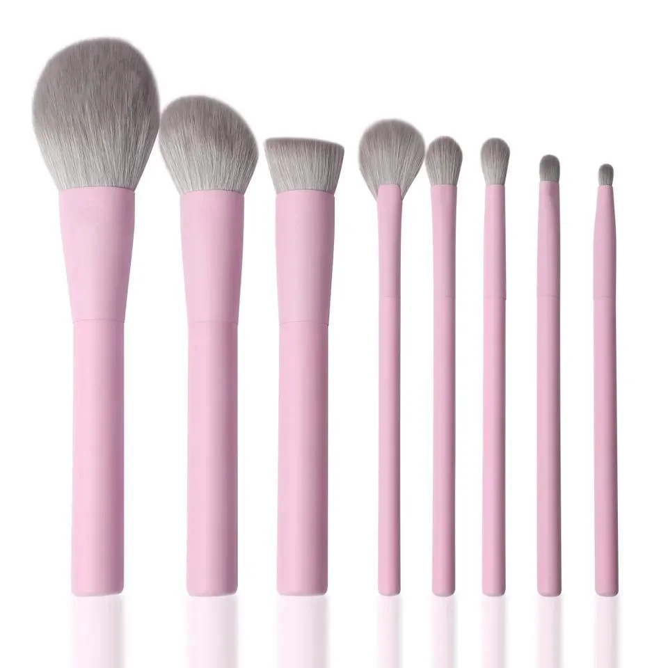 Yaeshi 2023 Make up Vegan Eco Friendly Wooden Pink Synthetic Privatelabel Professional Luxury Custom Logo High quality/High cost performance Makeup Brush Set