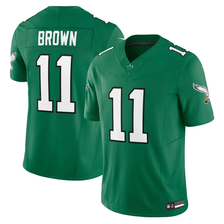 Dropshipping para homem Eagles Throwback Kelly Green Vapor F.U.S.E. Limited Jersey - Filadélfia tudo cosido