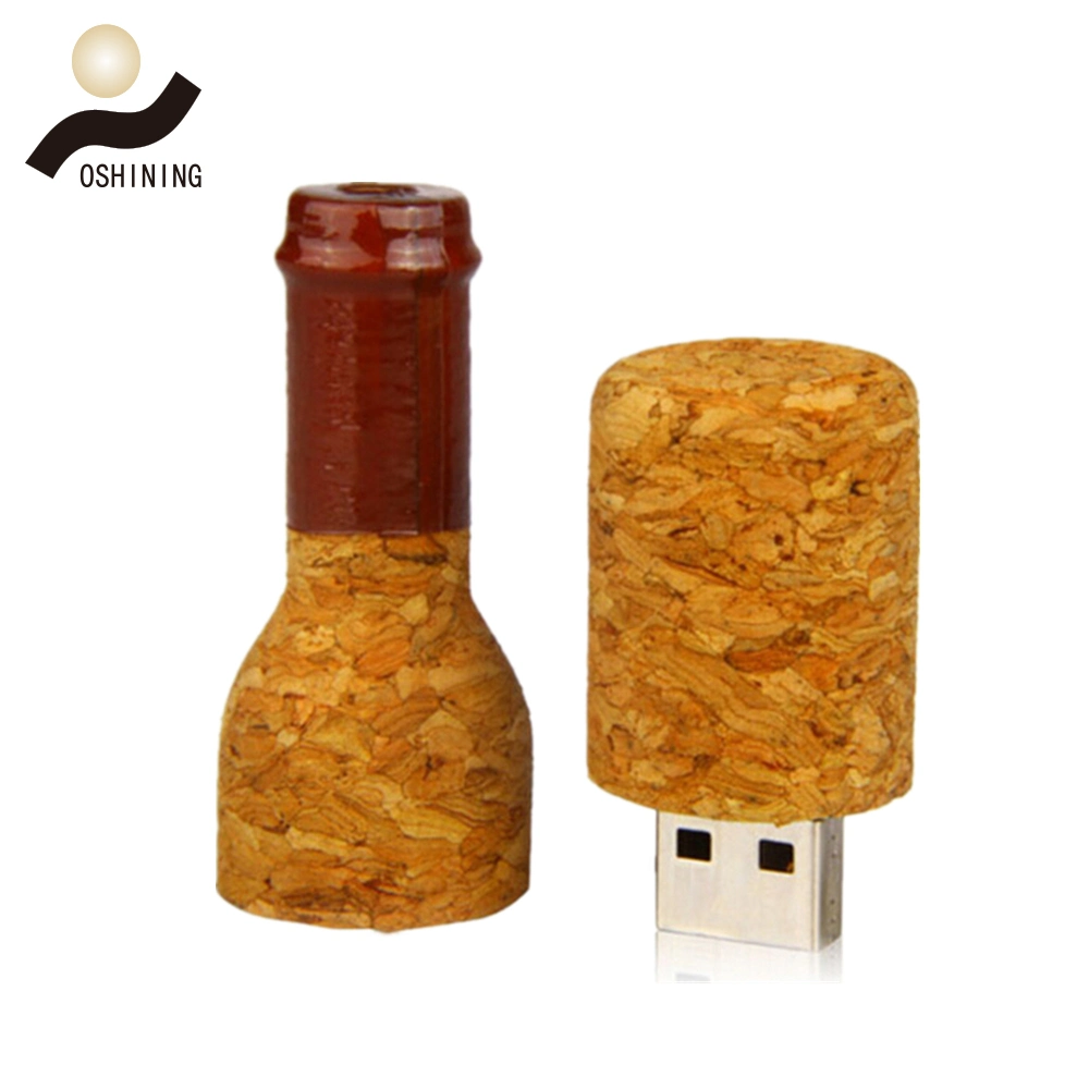 Weinflasche Cork Holz Flash-Speicher USB-Laufwerk U-Disk (USB-WD326)