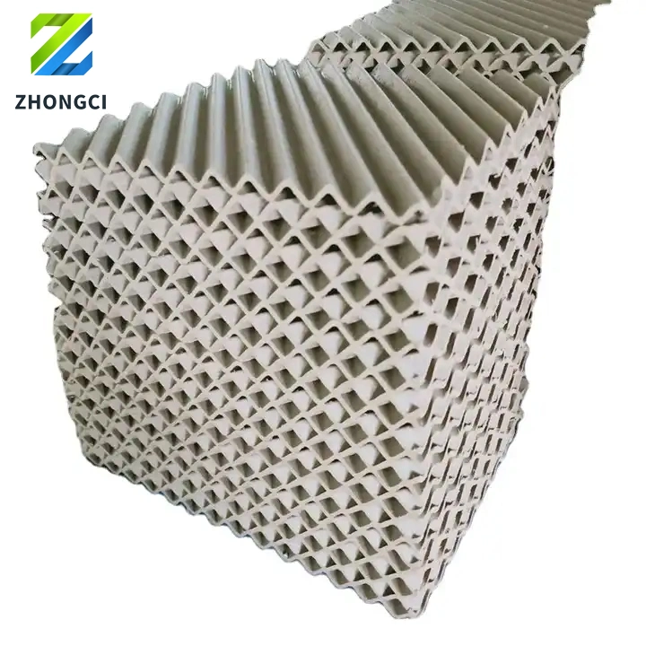 125y-700y High Temperature Resistance Corrugated Plate Ceramic Structured Tower Packing