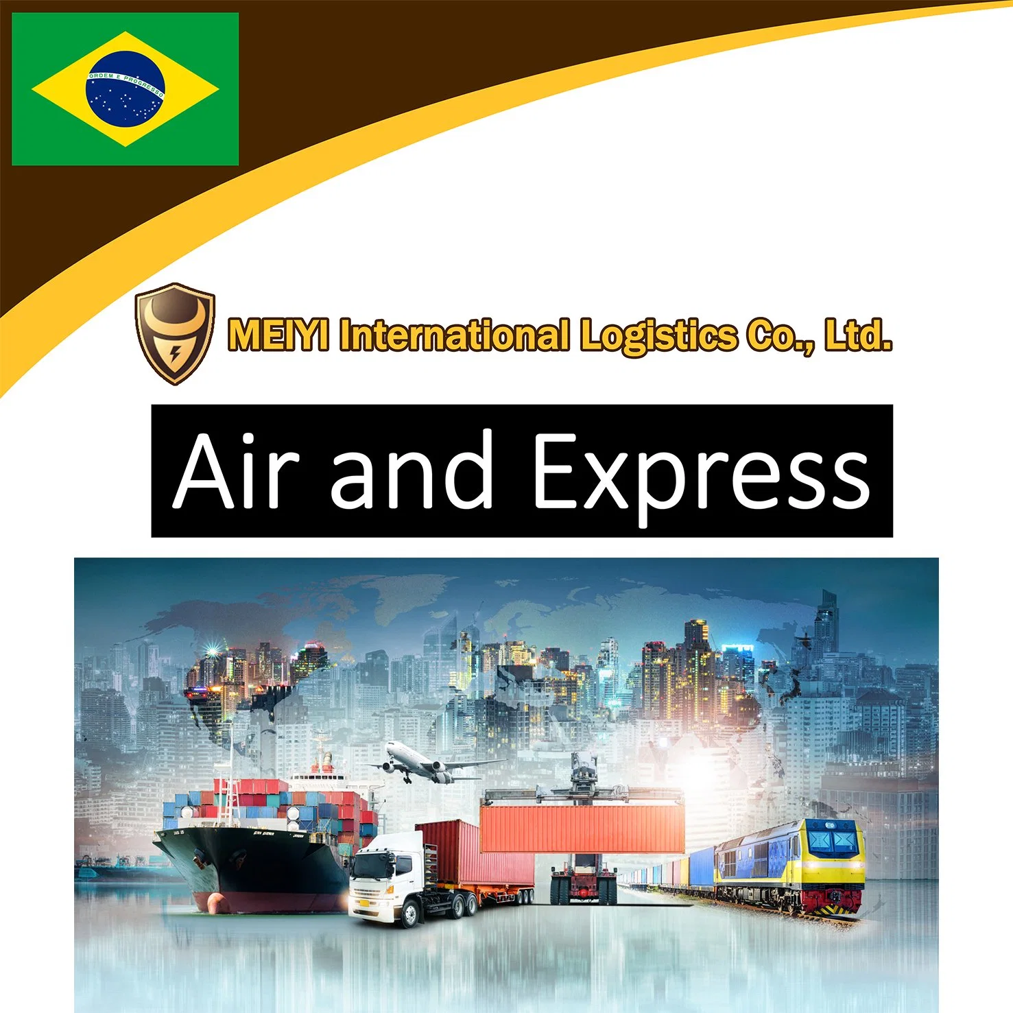 El servicio de envío Gastos de envío del transportista a Brasil expreso internacional Air Freight shipping logistics mercancías agente transitario