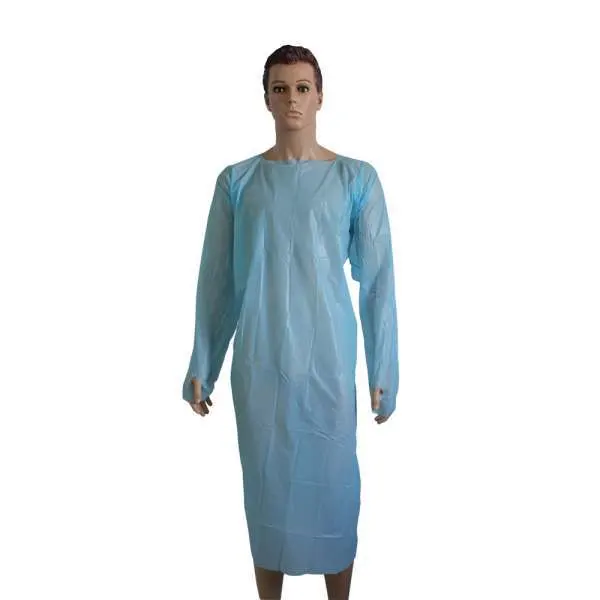 Thumb Loop Disposable CPE Isolation Gown for Protection