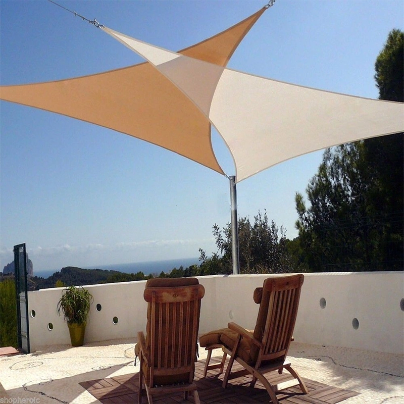 Factory Supply 5 X 5 X 5m Outdoor Triangle Sun Shade Sail