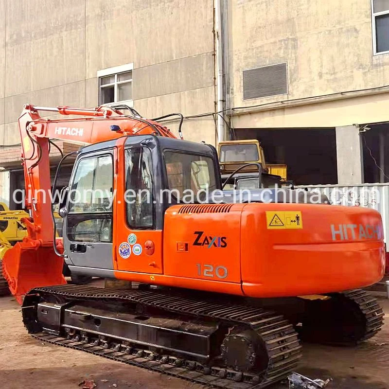 Used Hitachi Zx120 Crawler Excavator 0.6m3 Digger Construction Equipment 12000kgs