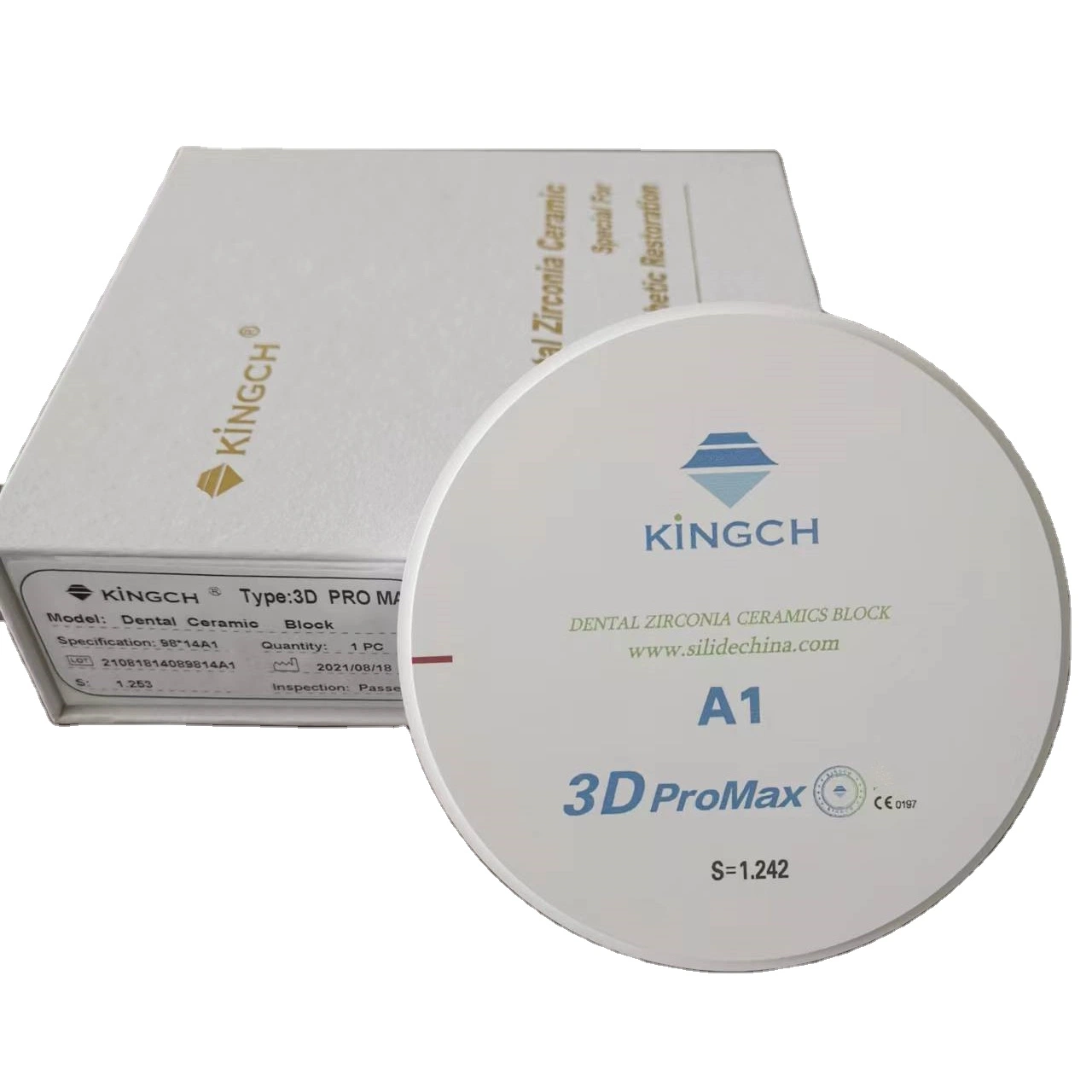 1500MPa Laboratorio Dental producto Fresado bloque cerámico en blanco bloque de circonia HT