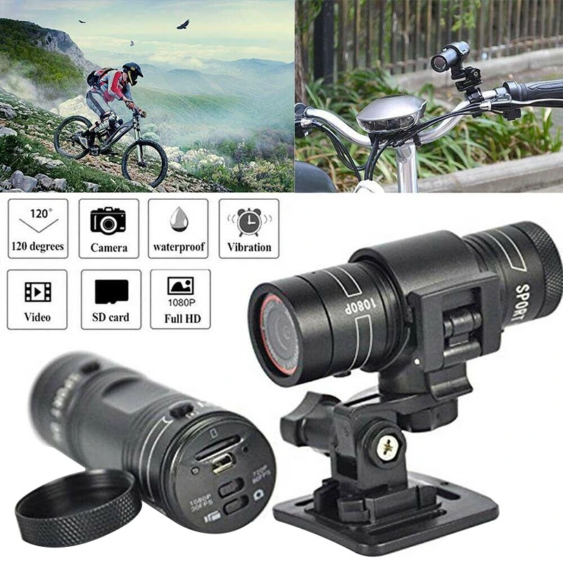 Vélo caméra de sport montagne vélo moto casque action Mini caméra Caméscope DV F9 caméra Full HD 1080P Avec 32 Go