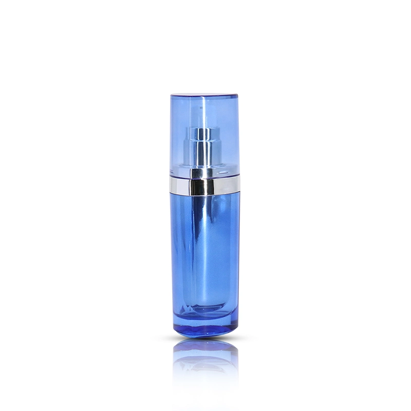 15ml 30ml 50ml frasco de loción azul envases cosméticos botellas de loción de acrílico