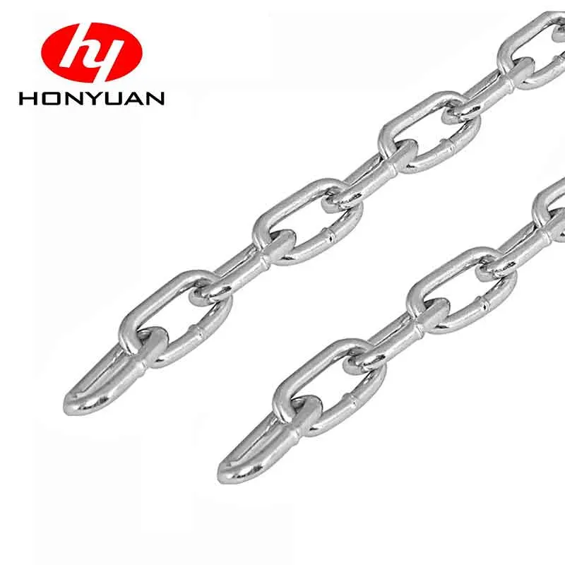 G30 Galvanized Chain Zinc Plated Welded Iron Link Chain DIN5685c/DIN763 Long Link Chain DIN5685A/DIN766/DIN5686 Korean Standard Short Link Chain