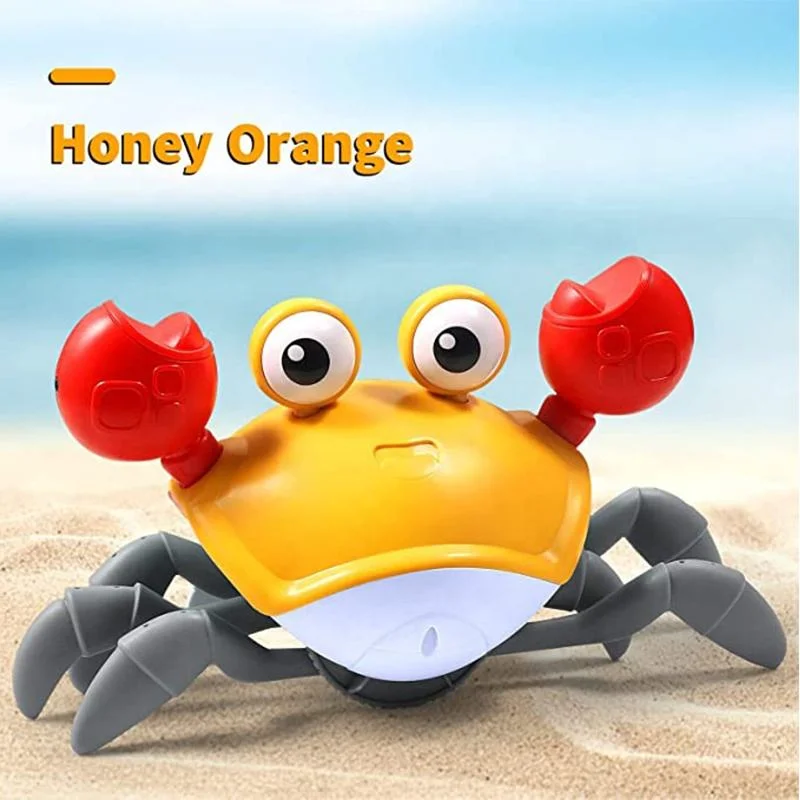 Jstar Top Seller Baby Bath Toys Crawling Crab Baby Toy С музыкой и светодиодами свет вверх по раннему образованию деятельности младенцы Детские игрушки