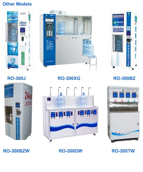 24 Hours Outdoor Self Serve Coin Operated Ice and Water Vending Machine