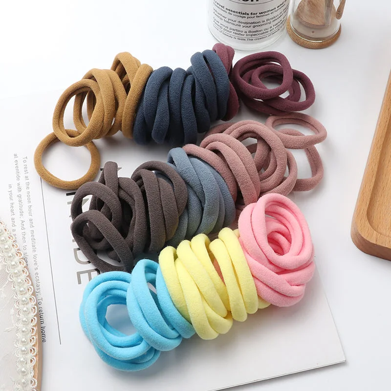 Designer Sleeping Seamless Hair Tie Scrunchies Ladies Hair Bands for Girls Women Hair Accessories