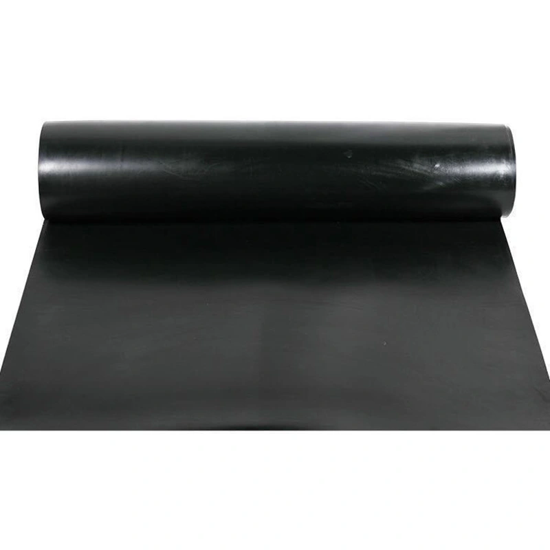 Green 6mm Thick Insulation Rubber Sheet Safety Fine Ribbed Industrial Rubber Flooring Mat