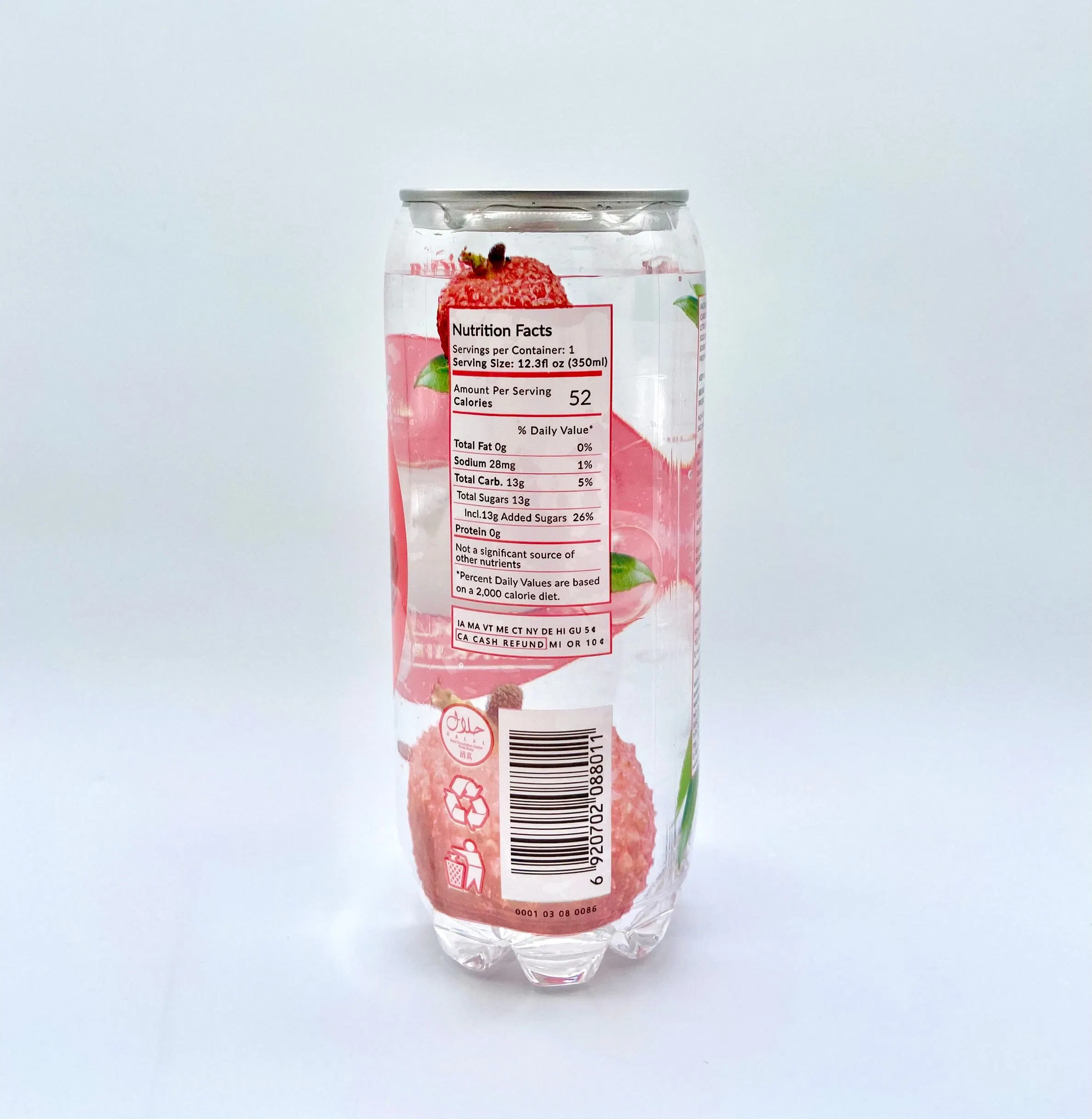 Natural Lychee Short Bottle Fruit Flavor Sparkling Water/Beveraage/Energy Drink