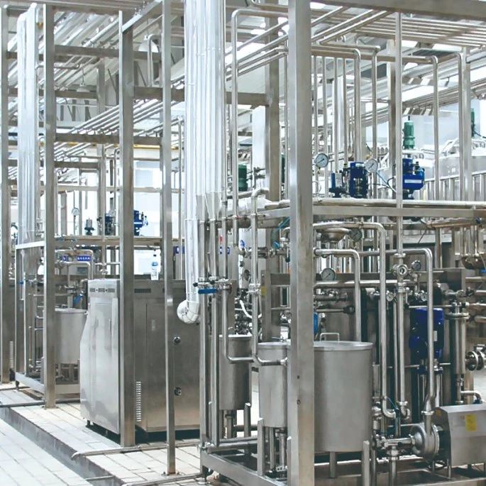 O PLC pleno controle automático com tela 1tph 2tph 3tph leite pasteurizado transformação