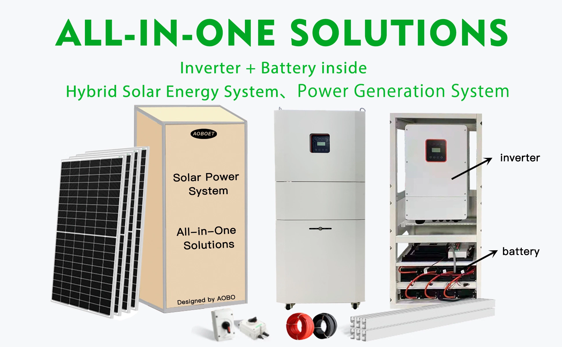 off Grid 5kw to 10kw Home House Used Power Supply Solar Energy Storage Panel Generator PV Systems Price for Air Conditioner with Inverter