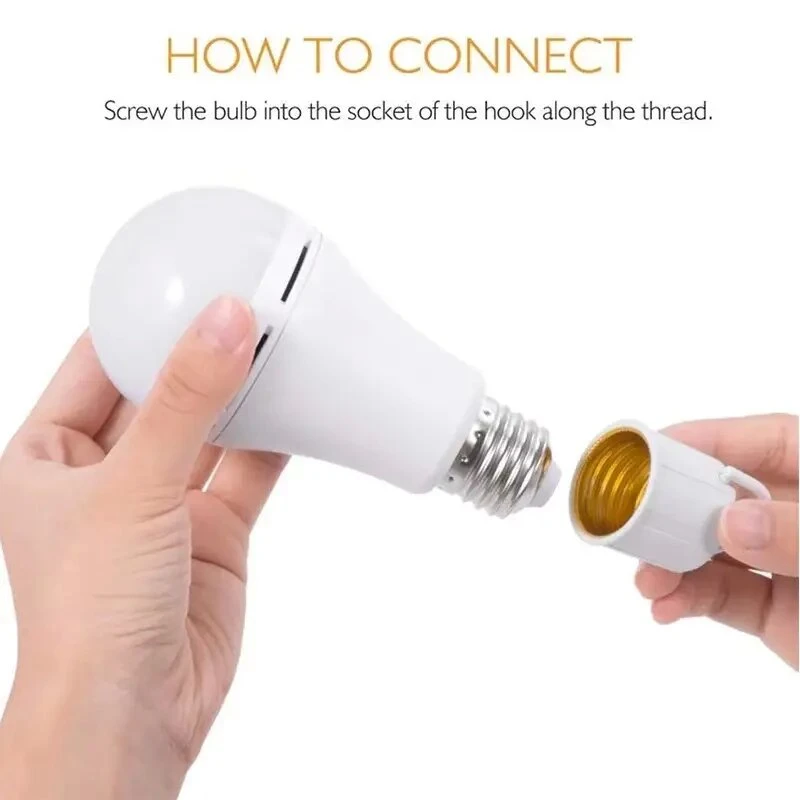 New Rechargeable Intelligent Emergency LED Light Bulb E27 Emergency Bulb Light with Battery