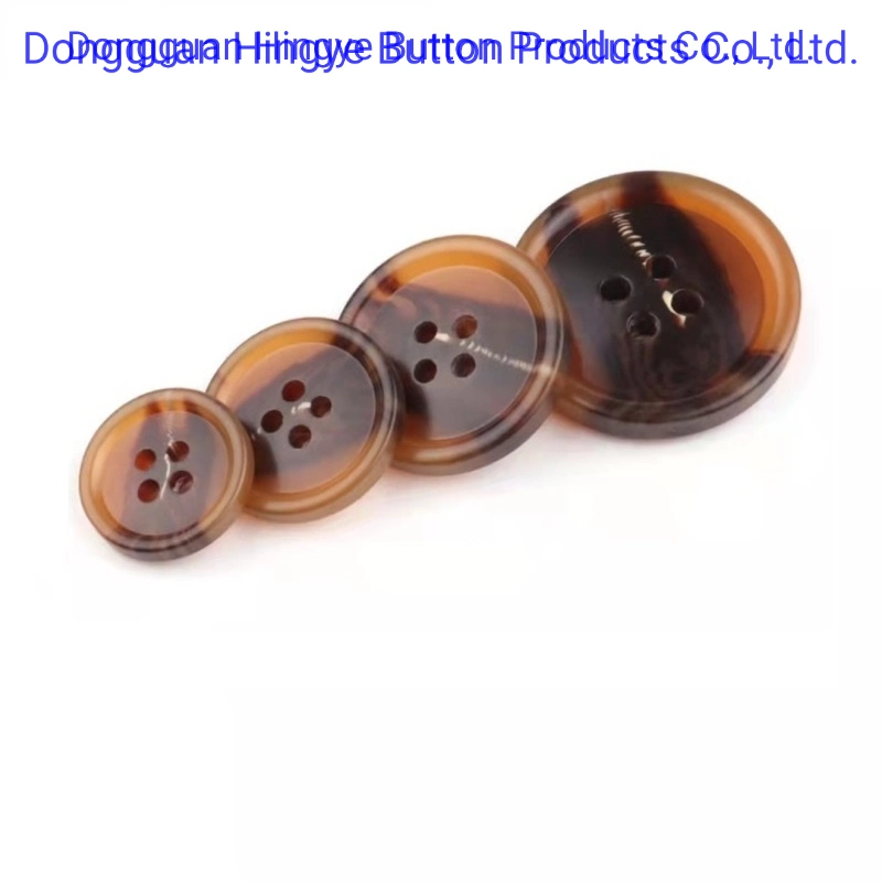 Resin Button Polyester Fake Ox Bone Horn Button for Clothing Garment Accessories