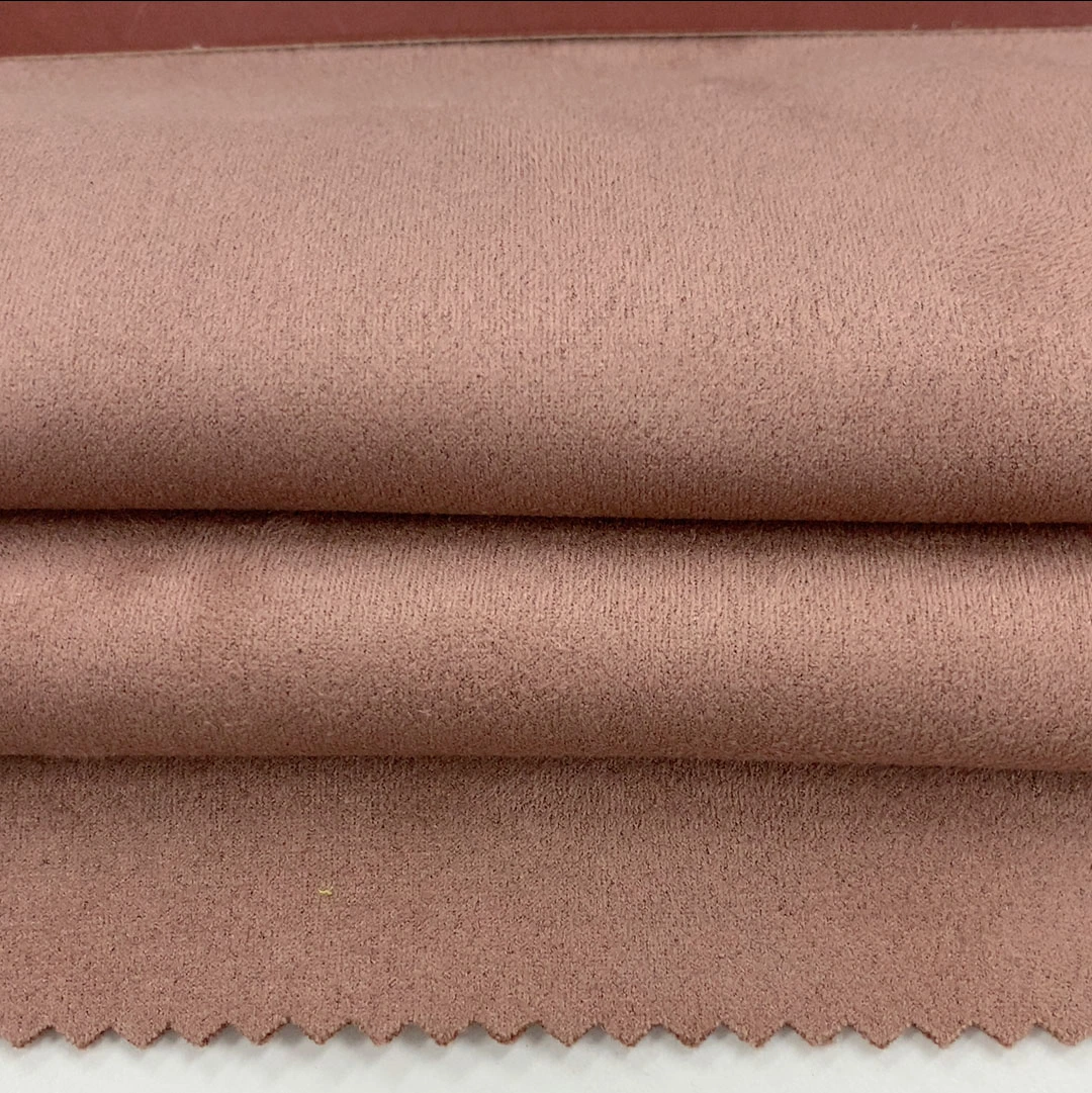 China Suede Fabric Stetch Island Yarn Micro Suede Fabric in Polyester Spandex Fabric for Coat Jacket Shoes