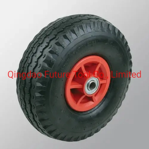Borracha preta pneumáticos fabricados em rodas de vermelho 10X350-4
