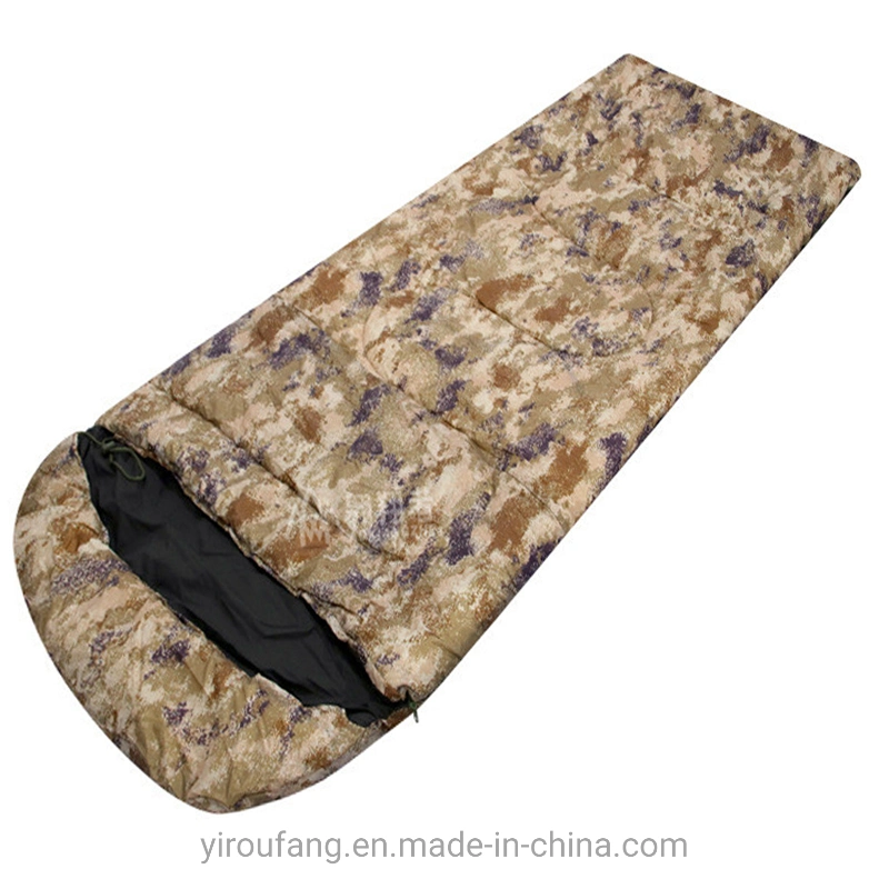 Troops Style 0.95kg Camping Thermal Mummy Shape Goose Down Camouflage Sleeping Bag -5&ordm; C Below Zero Degree with Compression Sack National Reserve