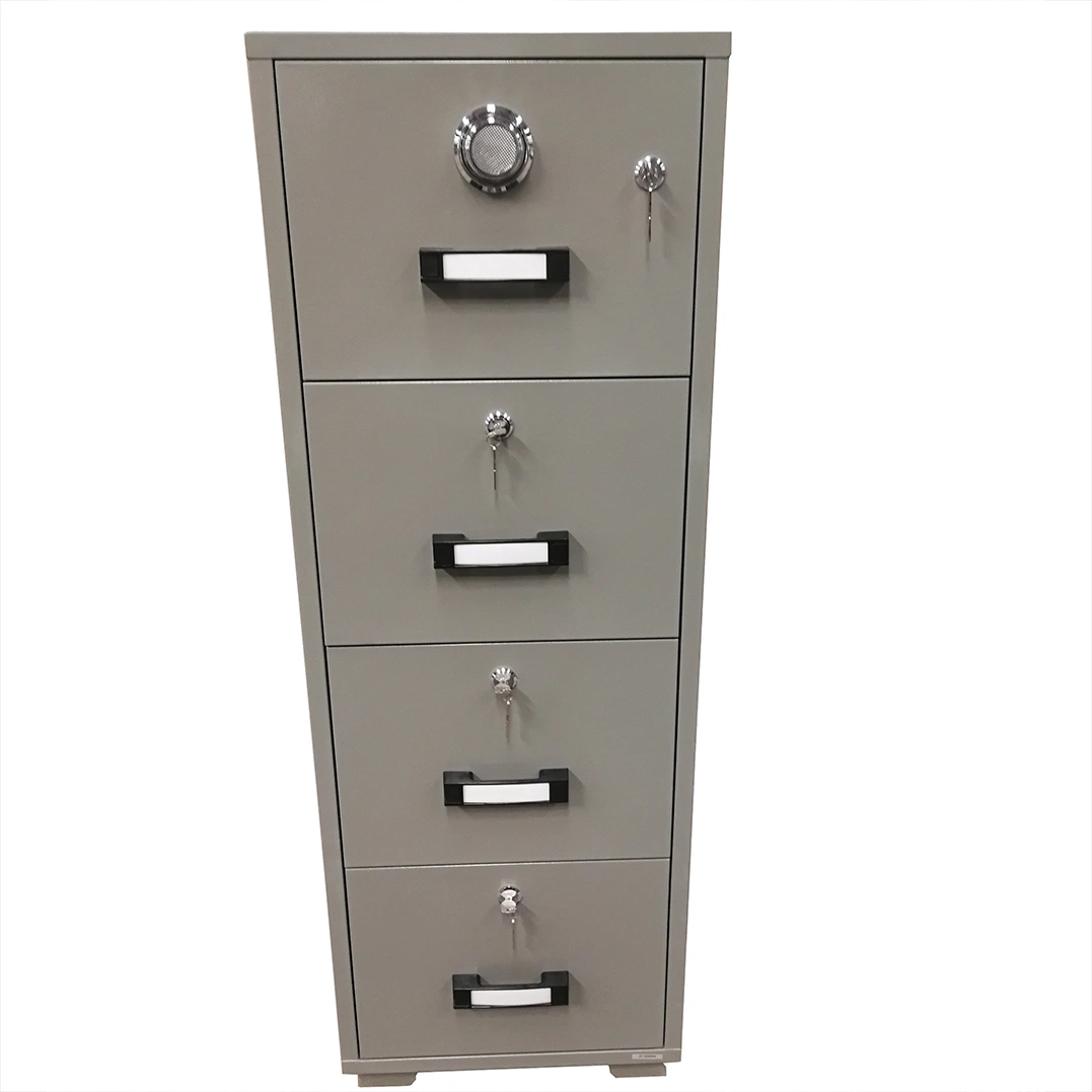 Fire Resistant Filing Cabinet with 4 Drawer, Fireproof 4 Drawer Storage Safe Cabinet, 4 Drawer Document Safe, Fireproof Safe Cabinet, Fireproof Data Safe