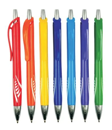 Hot Selling Rubber Finish Plastic Ball Pen with Logo Printing