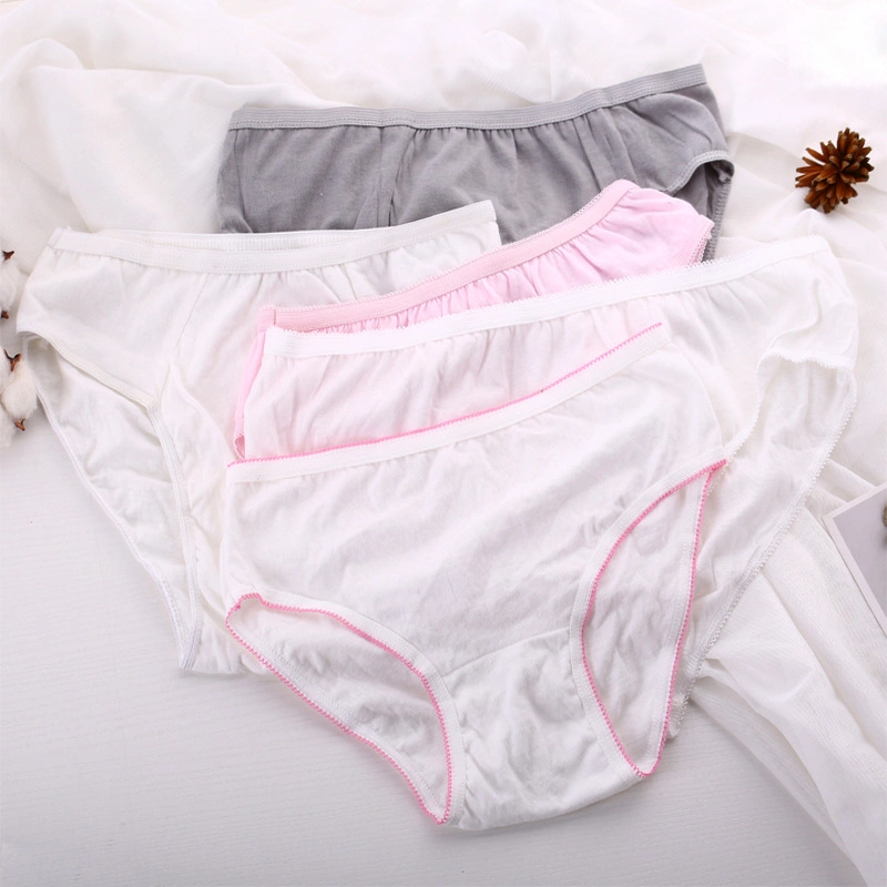 Nonwoven Disposable Women's Hygiene Panties Brief Underwear Bikini for Traveling