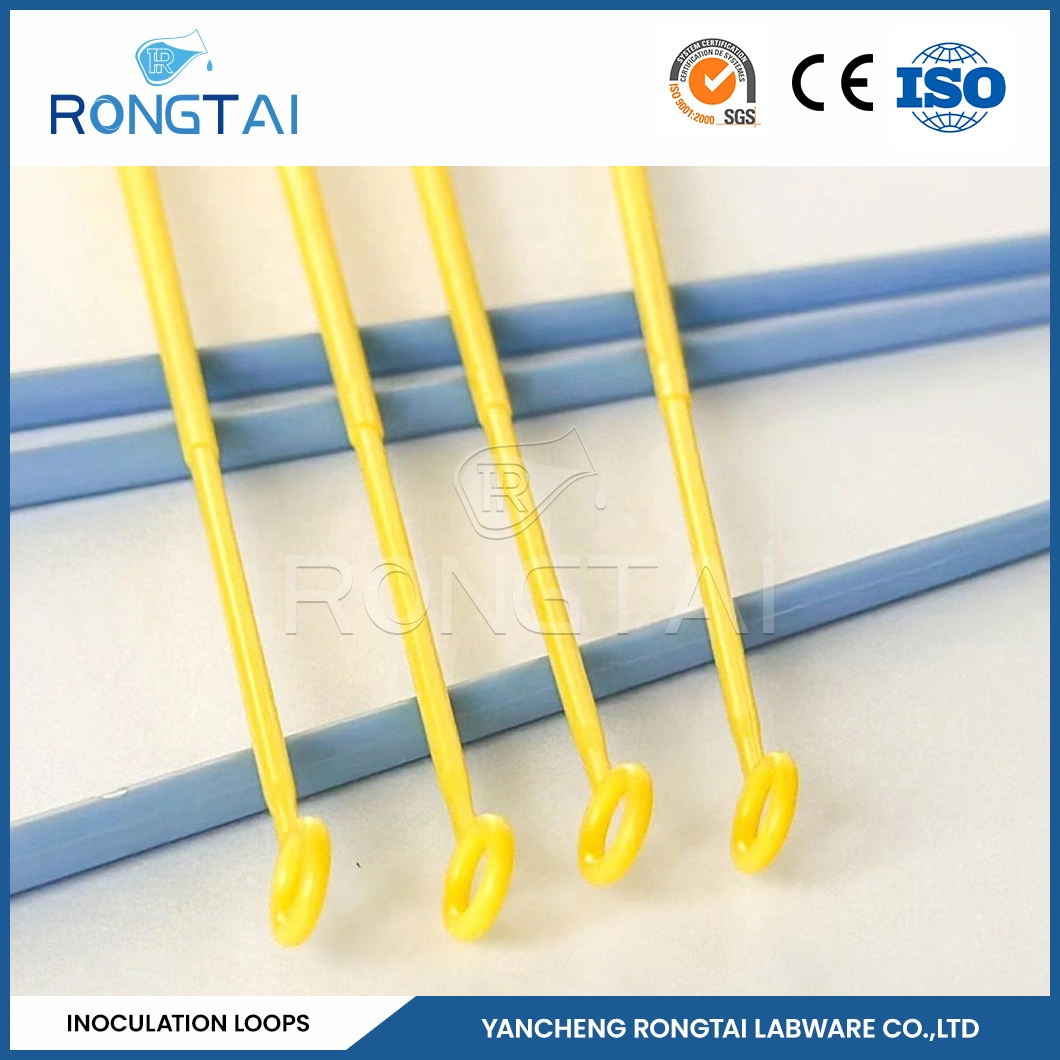 Rongtai Disposable Consumable Medical Suppliers as Sterile 1UL 10UL Transparent Inoculation Loop China 1UL 10UL 10UL+1UL Sterile Inoculating Loop