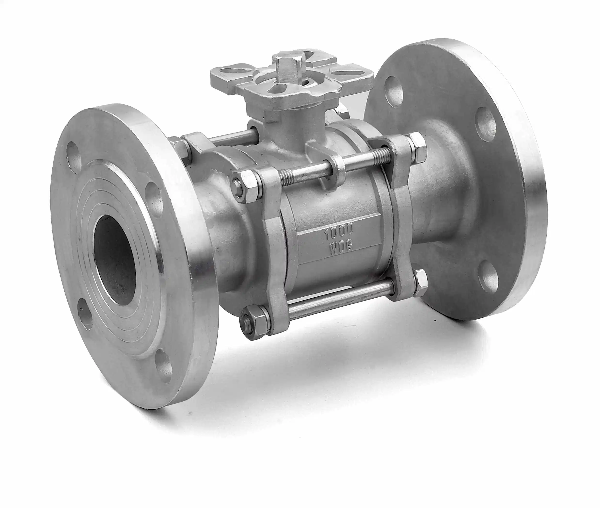 Pn10 - Pn150 Full Port Stainless Steel 3PC Flanged Ball Valve