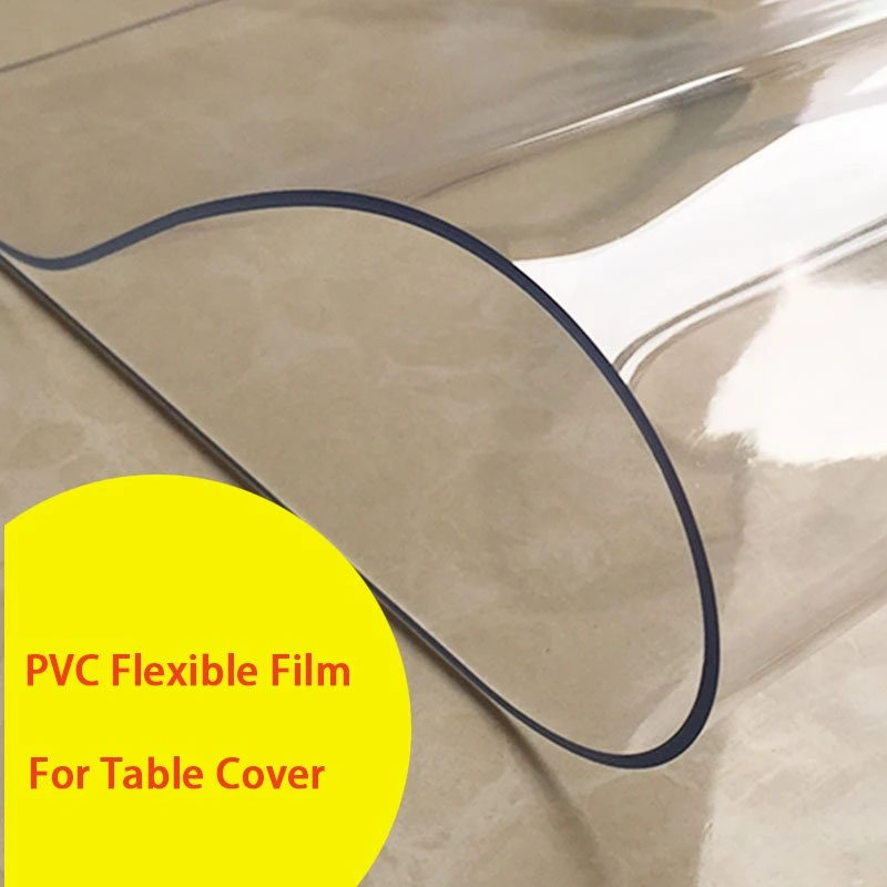 Hsqy Factory Manufacture Super Clear Soft PVC Film Blue Transparent PVC Film for Mattress Packing and Tents