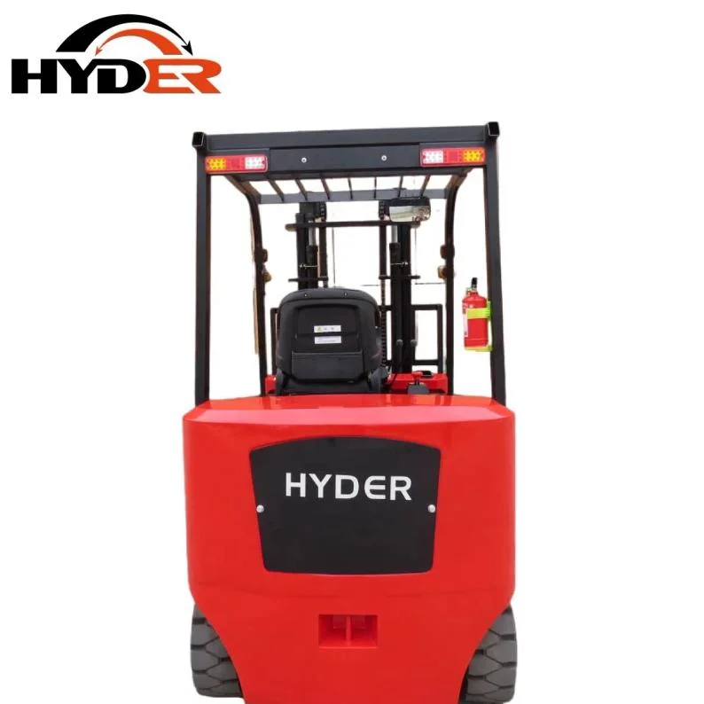 Hyder 3t 3m pasillo estrecho carretilla elevadora vehículos eléctricos industriales Carretilla elevadora alimentada por batería para la venta