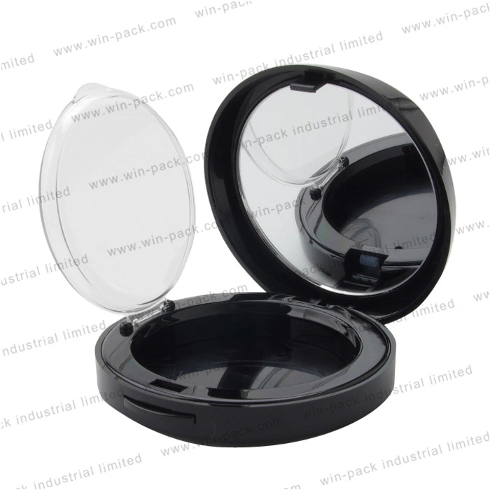 75 * 30mm 10g Runde Form Custom Matte Black leer Make-up Compact Fall für Hautpflege Kosmetik Verpackung Lippenstift