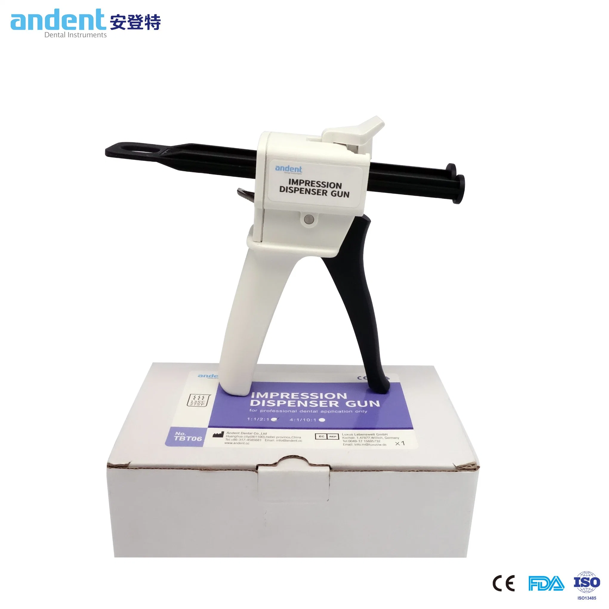 Dental Impression Dispenser Mixing Gun for Caulkin Ab Glue Gun