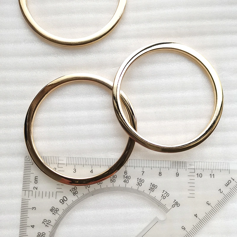 Bucles de hebillas de oro del círculo de metal o anillos para accesorios bolsa