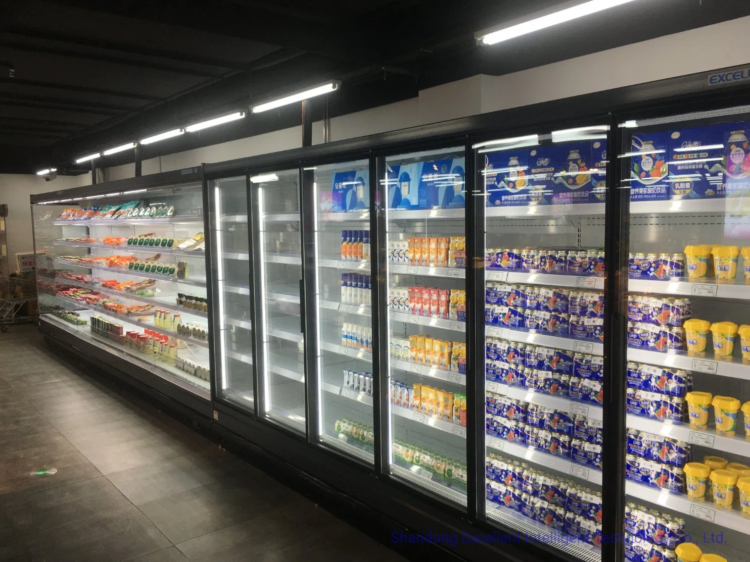 Стеклянная дверь стеллаж Пиво Морозильная для гостиничного бара Supermarket Холодильное Оборудования