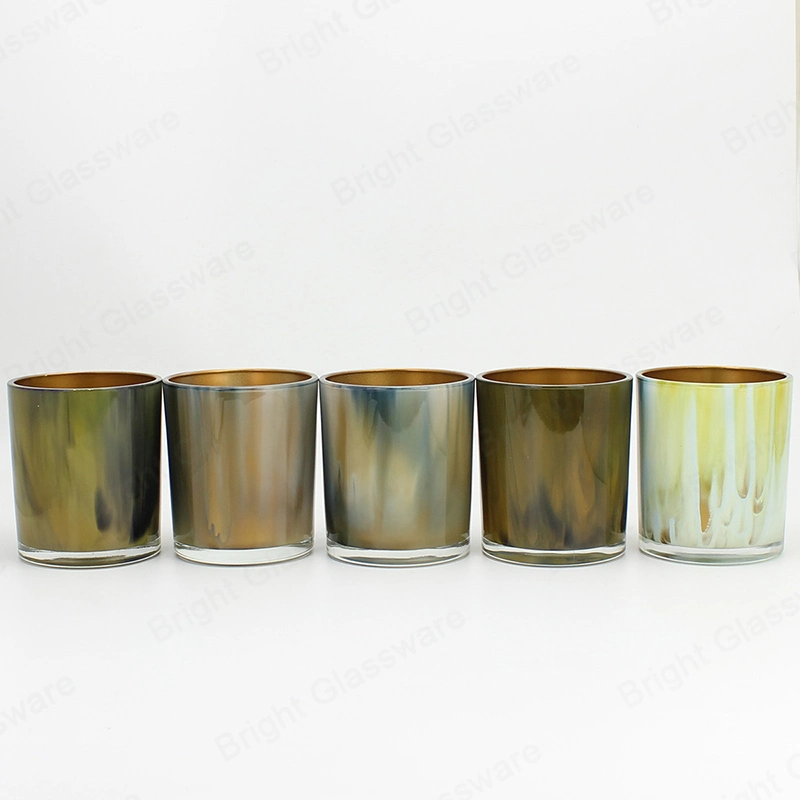 10oz Colorful Glaze Sublimation Candle Jar with Custom Lid