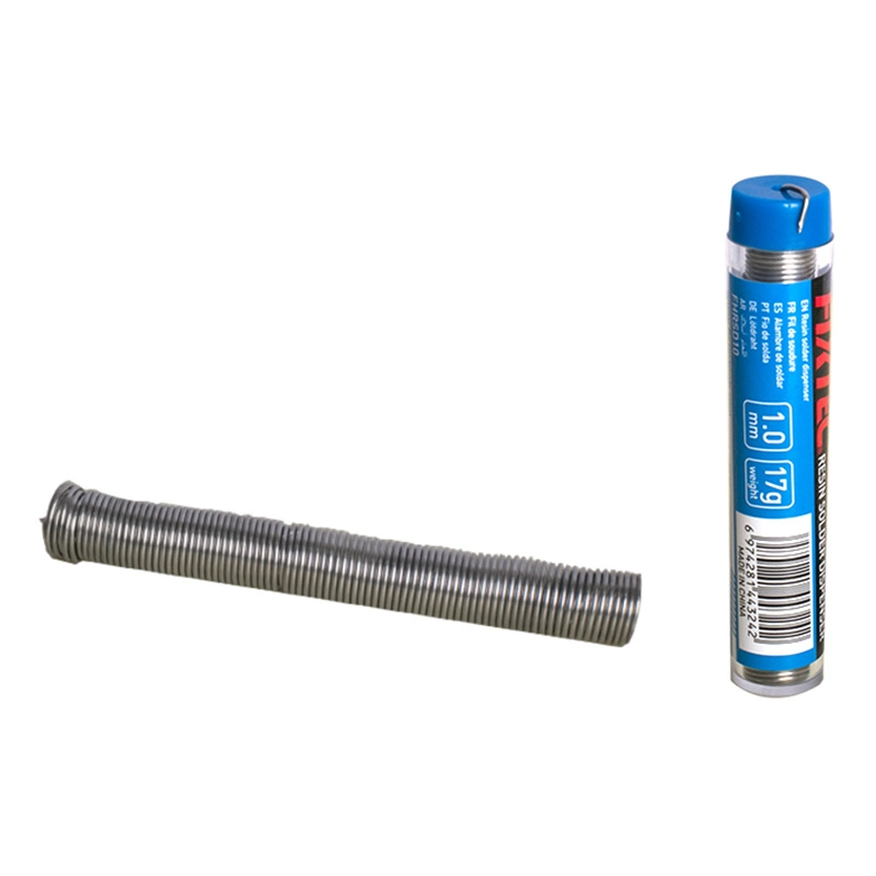 Soldador de núcleo de resina/estaño Flux Rosin Fixtec cable de soldadura y bolígrafo Dispensador de tubos 1,0mm/17g herramienta de cable de soldadura de núcleo de estaño no Lavar