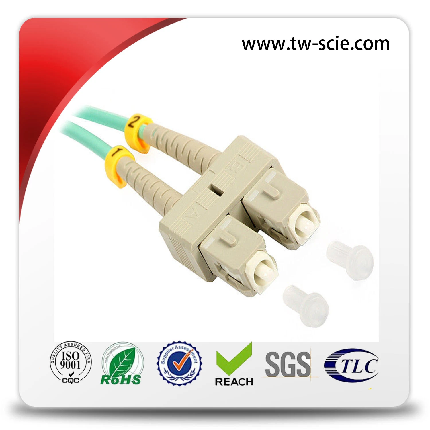 LC to LC Fiber Optic Patchcord with 50/125 Multimode Duplex Patch Cable