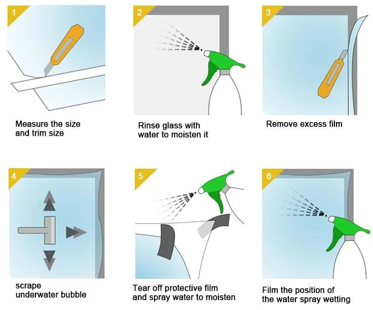 Free Sample Thermal Insulation UV Glass Film for Window