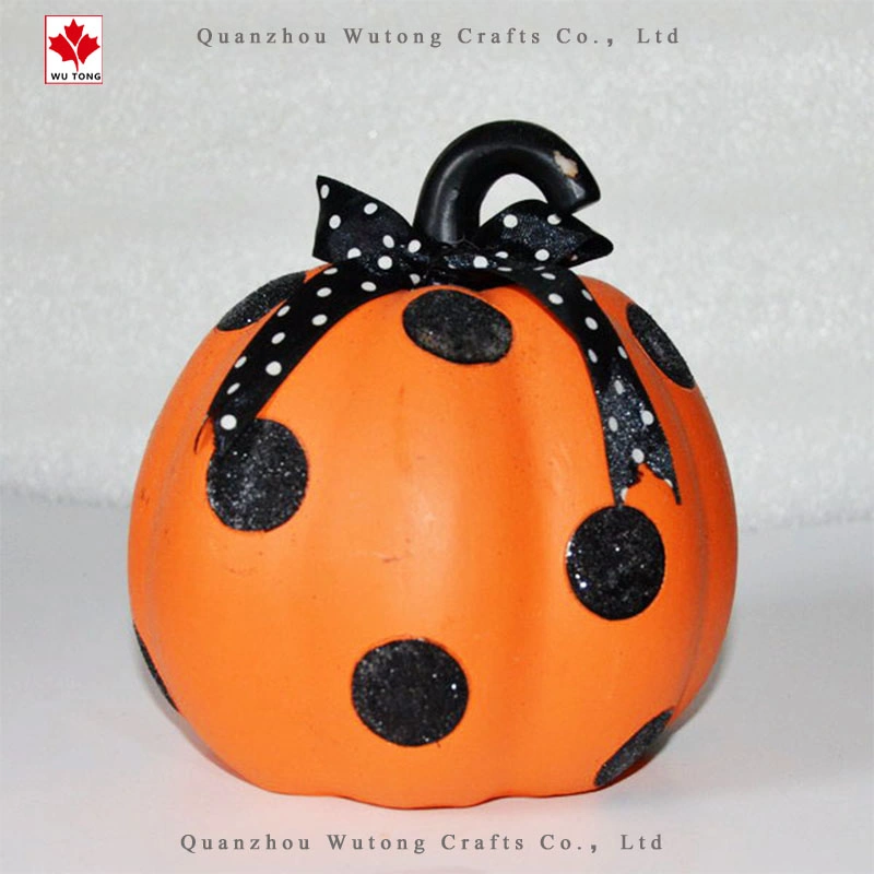 Spot Bowknot Pumpkin Decoration Resin Halloween Craft